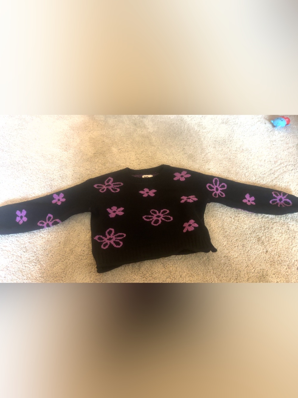 Knitted sweater, cropped, women’s medium